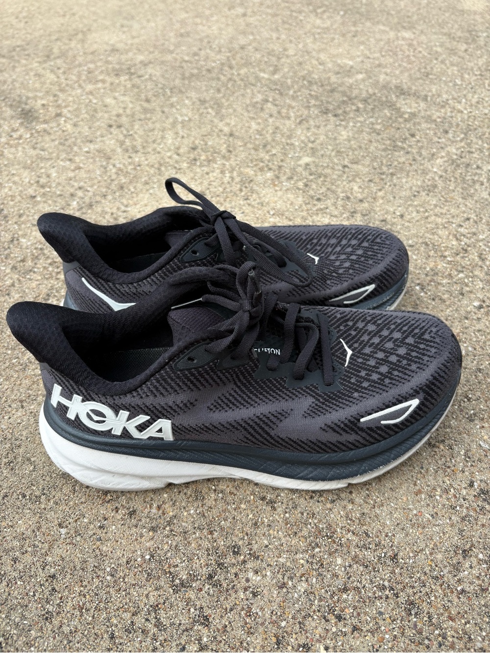 HOKA Clifton 8 Womens 7.5B Blue Graphite Ibis Rose Running Shoes 1119394